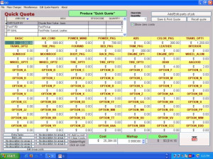 Quick Quote - Produce quotes, comprised of laboror parts, with one ...