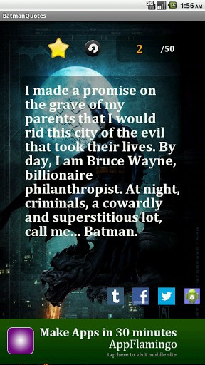 Batman Quotes LWP Screenshot 3