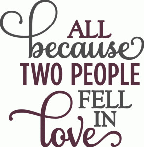 Silhouette Online Store - View Design #55966: two people fell in love ...