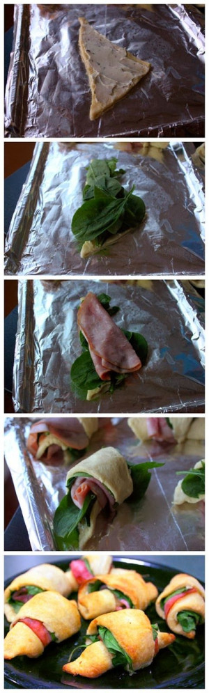 Cooking Blog: Ham and Cheese Crescent Roll Ups - perfect finger food!
