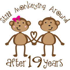 19th Anniversary Monkey Couple