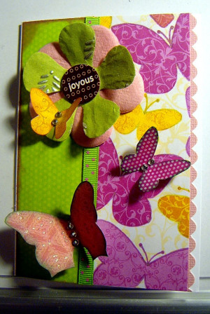 Joyous Butterfly - Scrapbook.com