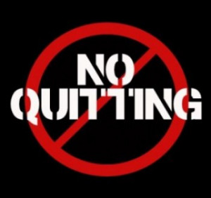 it is easy to quit but it is not that easy not to quit we may have ...