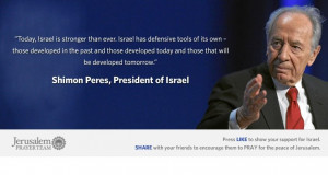 Famous Quotes About Israel : Shimon Peres : Mike Evans : Jerusalem ...