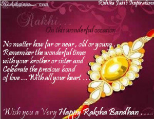 Quotes, Celebrate Rakhi Festival , Raksha Bandhan, Brother Sister ...