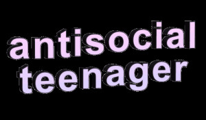 transparent tumblr text teenager antisocial animated Sticker