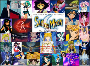 sailor moon, MINI MOON, mars, mercury, jupiter, venus tuxedo mask ...