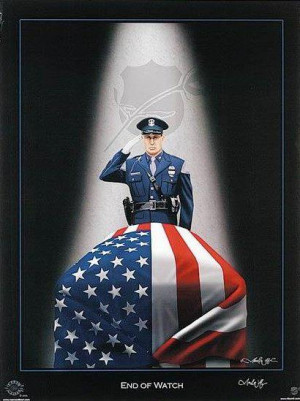 It always saddens me to report on law enforcement killed on duty, but ...