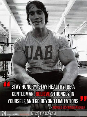 ... Motivation, Quote, Arnold Schwarzenegger, Weights Loss, Stay Hungry
