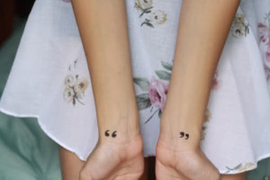 Simple Inverted Commas Tattoos