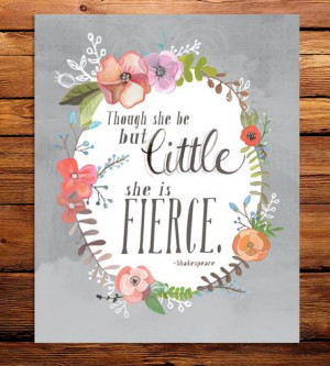 Shakespeare Quote Art Print | Bring a bit of springtime bloomin ...