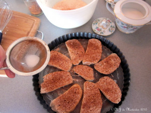 The method and ingredients for making baked cinnamon toast are simple,