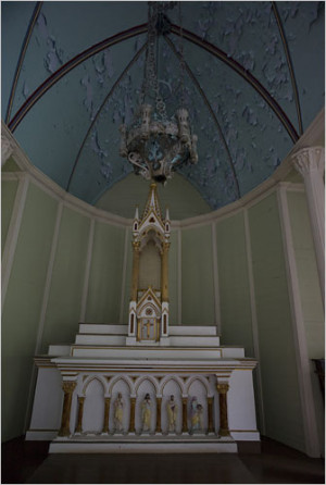 The interior of St. PhilomenaChurch :