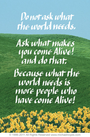 Come Alive! (2), Howard Thurman, Calligraphy Art Plaques