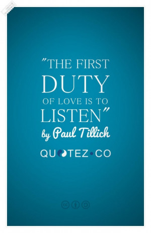 Love duty quote