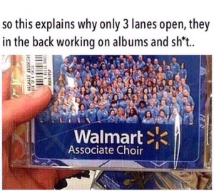 That explains waiting queues at Walmart
