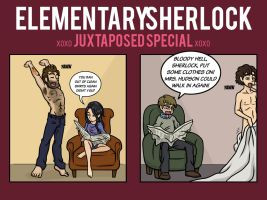 Elementary/Sherlock Juxtaposition by maryfgr23