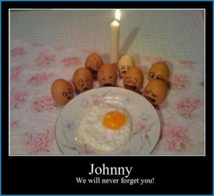 Funny Eggs on his Friends death