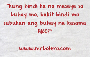 ... hindi ka na masaya Ligaw Quotes Courting Quotes Sweet Tagalog Quotes