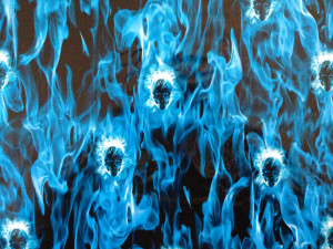 Blue Flame Hydrographic Film