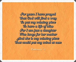 Daughter to Mother Poems