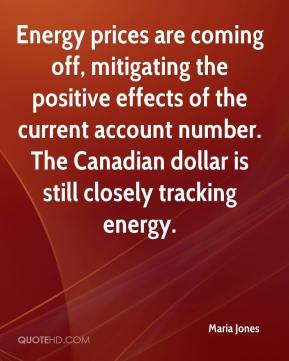 Energy prices are coming off, mitigating the positive effects of the ...