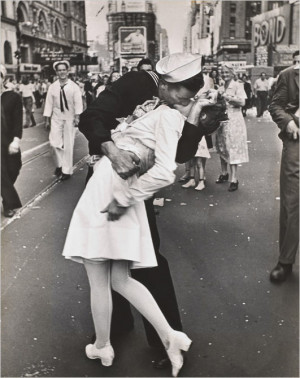... Times Square on V-J Day in 1945. (Photo: Alfred Eisenstaedt, Time-Life