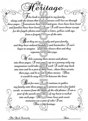 Quick Quotes - Vellum My Heritage Quote : Scrappin Sports Stuff