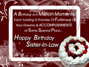 Funny Birthday Quotes For Sister In Law #1