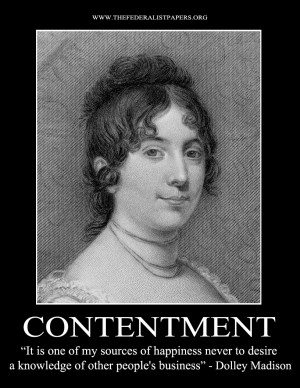 Dolley Madison Poster, Contentment