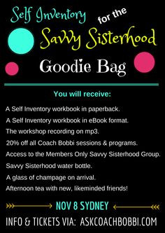 Self Inventory for the Savvy Sisterhood: Because a girl's best friend ...