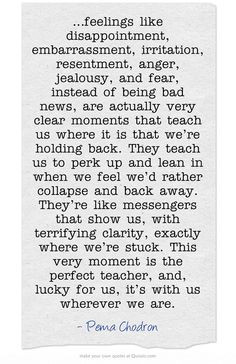 feelings like disappointment, embarrassment, irritation....are ...