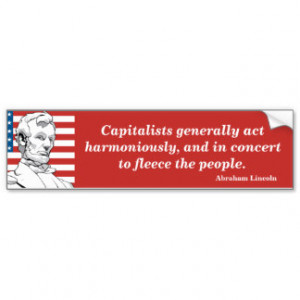 Abraham Lincoln Quote - Patriotic Quotes Car Bumper Sticker