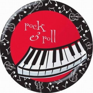 ... Basement > Max & Lucy > Max & Lucy Rock and Roll Dessert Plates 8 ct
