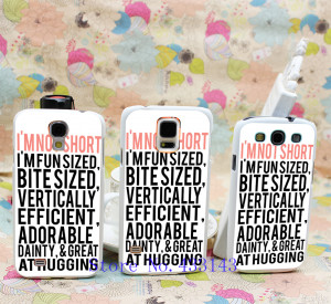 Short-Person-Quote-Funny-Joke-Unique-TD-351-Style-Clear-Skin-Back ...