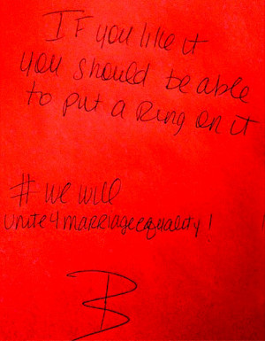 Beyonce Knowles showing her support for marriage equality on Instagram ...