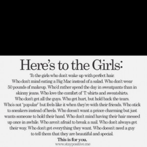 Here's to ALL the girls