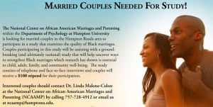 Married Couples Needed for Study!