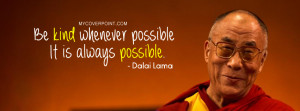 Dalai Lama Quote Facebook Cover