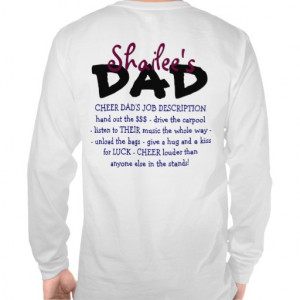 2012-13 Jefferson Academy Personalized Cheer DAD Shirt