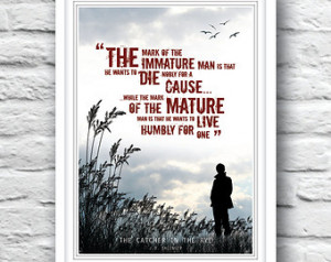 The Catcher in the Rye, Quote poste r, J.D. Salinger, Wall Decor ...