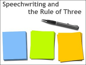 how the rule of three improves speeches when used at the micro -speech ...