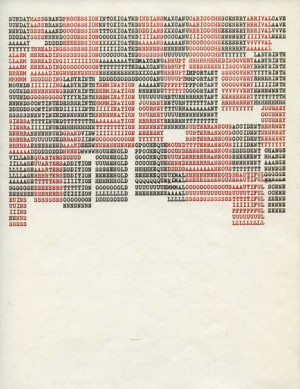 The Shape of Poetry: Carl Andre’s Typed Works