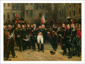 Napoleon I Bidding Farewell to the Imperial Guard in the Cheval-Blanc ...