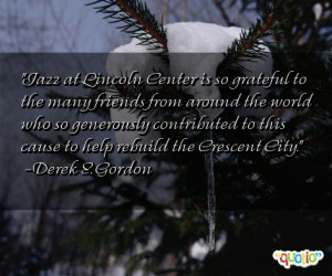 Jazz at Lincoln Center is so grateful