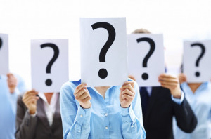 Person with question mark free powerpoint background