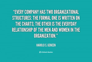 Every company has two organizational structures: The formal one is ...