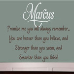 PROMISE ME Personalized Vinyl Wall Art