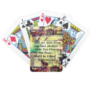 edgar_allan_poe_quote_nevermore_deck_of_cards ...