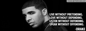 Drake Quote Profile Facebook Covers